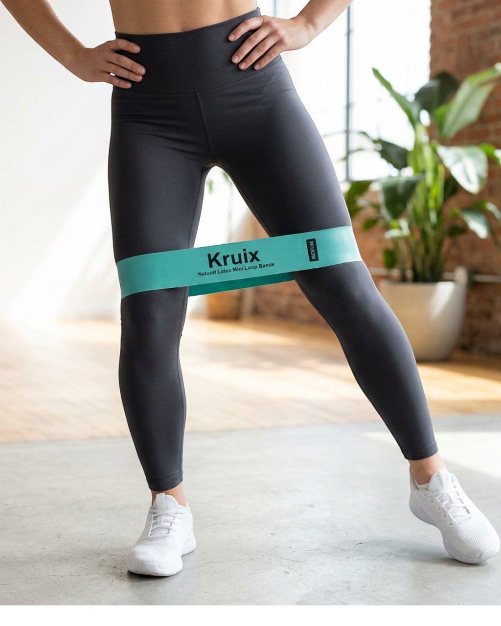 Kruix Natural Latex Mini Loop Resistance Bands Set of 5 - Lifestyle view