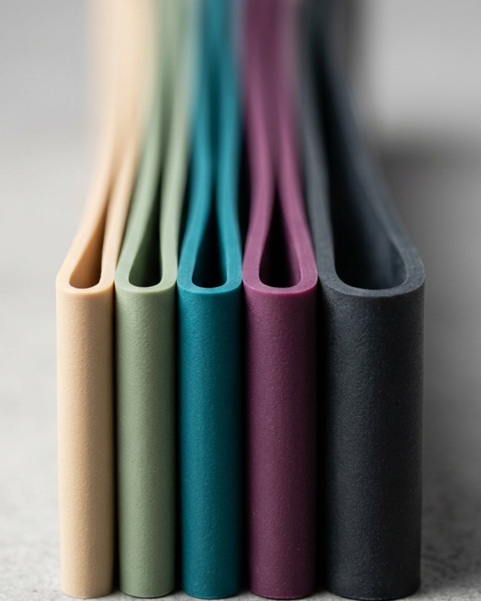 Kruix Natural Latex Mini Loop Resistance Bands Set of 5 - Detail view