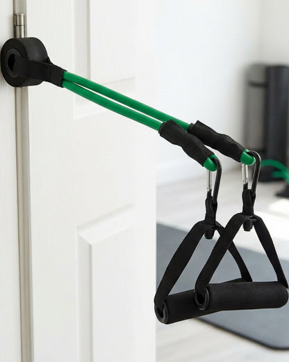 Kruix Latex Tube Resistance Band Kit with Handles 5 Levels - Lifestyle view