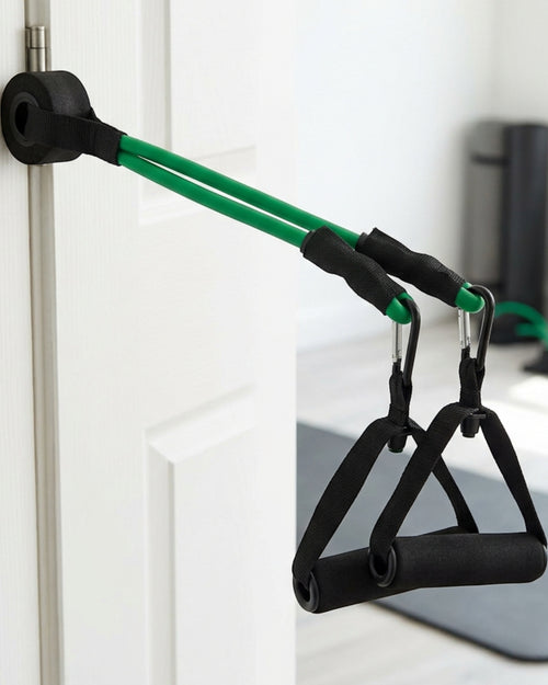 Kruix Latex Tube Resistance Band Kit with Handles 5 Levels - Lifestyle view