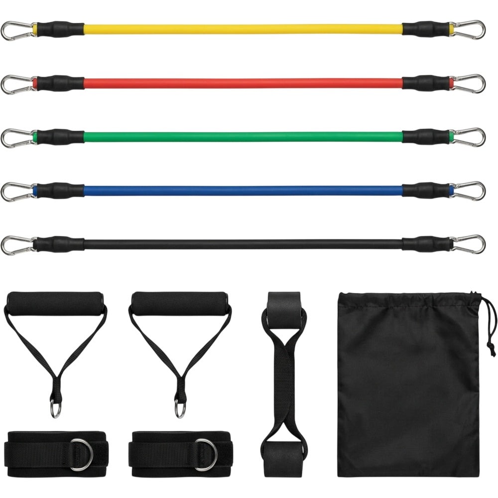 Kruix Latex Tube Resistance Band Kit with Handles 5 Levels - Product view