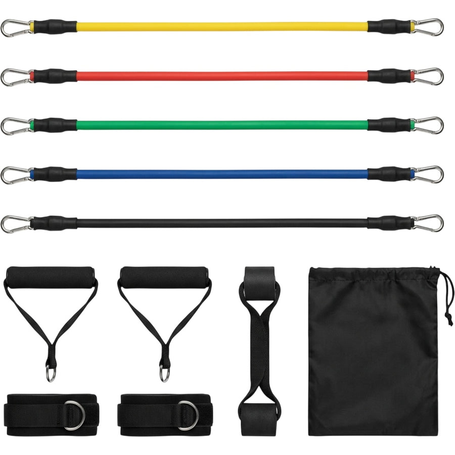 Kruix Latex Tube Resistance Band Kit with Handles 5 Levels